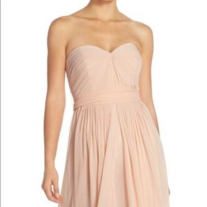 Jenny Yoo Mira Strapless Chiffon Gown Sz 2 NWT